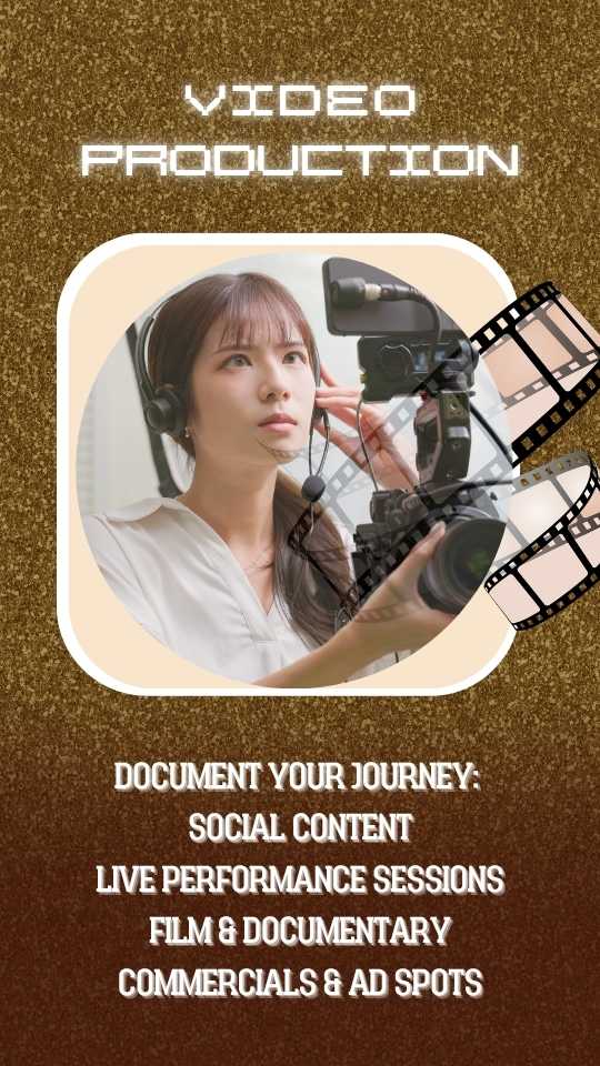 Video Production on a high-definition cinema camera on a gimbal during a music video shoot.